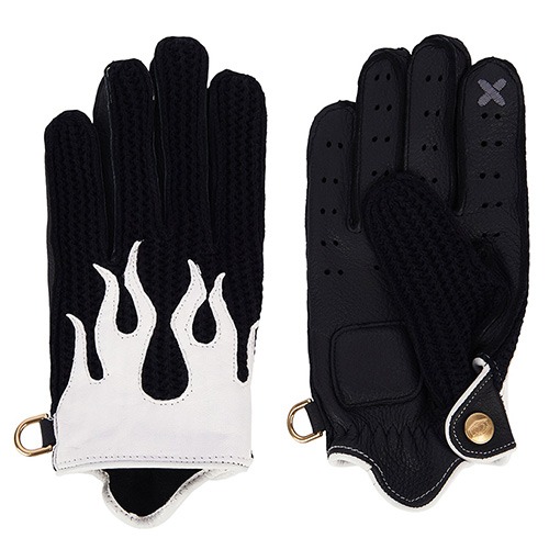 [인다이스  니트 글러브] Summer Knit Flaming ALL BLACK Gloves X SMART TOUCH (DEER/KNIT/BLACK)